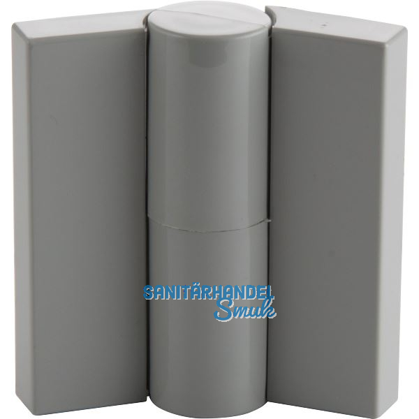 Trennwand-Aufschraubband Kunststoff grau, rechts