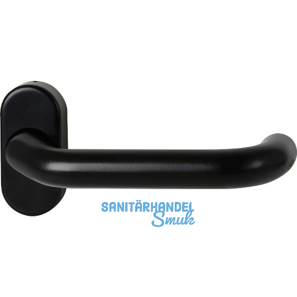 FSB Rahment�rdr�cker 97 0625 Hochhaltefeder ovale Rosette Aluminium tiefschwarz