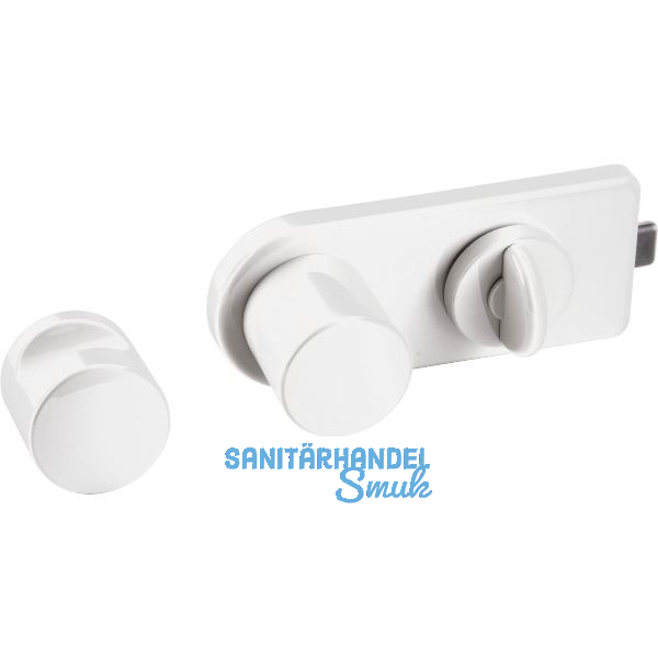 Trennwand-Verriegelung mit Riegelschloss, wei�