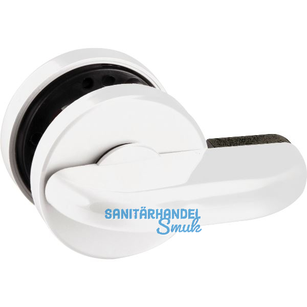 Trennwandverriegelung mit �berwurfriegel, wei�