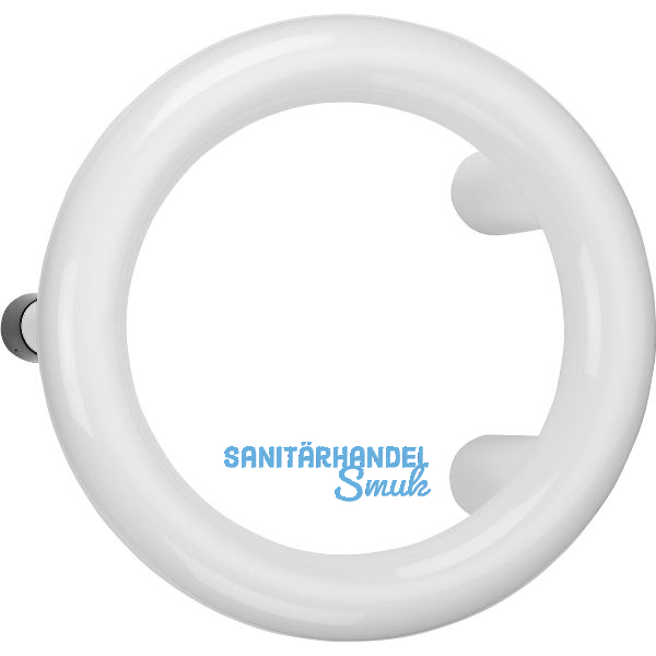 Stossgriff rund f�r Trennw�nde Durchmesser 210 mm, Kunstoff wei� RAL 9010
