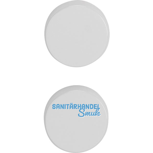 Befestigung Stossgriff rund Kunstoff wei� RAL 9010