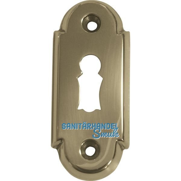 Oval-Schl�sselrosette BB, Gr. 32 x 74, Messing pol