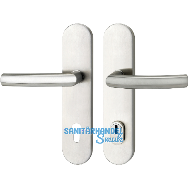 SH-Dr�ckergarnitur RIGA-auf Schild PZ88, mit Kzs., Edelstahl