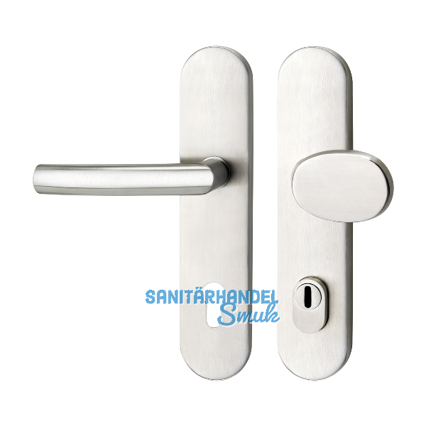 SH-Wechselgarnitur RIGA-auf Schild PZ92, mit Kzs., Edelstahl