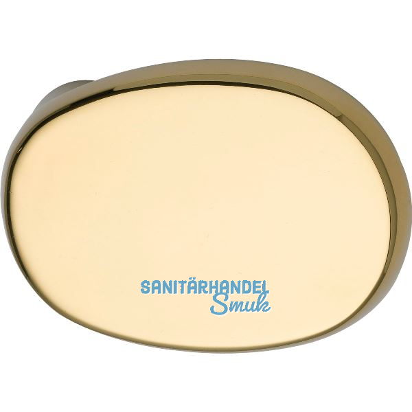 MARCHESI T�rknopf gekr�pft oval, 51 x 81 x 47, Edelstahl Messing poliert