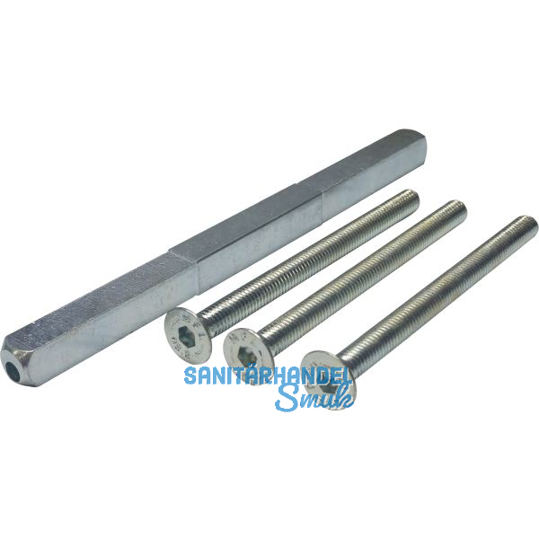 SH-Befestigungsset, Dr�ckerstift u. Schrauben, TS 36-45, Stahl verzinkt