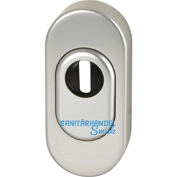 FSB Sicherheitsrosette 73 3249 oval PZ mit Kernziehschutz, Aluminium silber