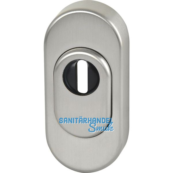 FSB Sicherheitsrosette 73 3249 oval PZ mit Kernziehschutz, Edelstahl matt