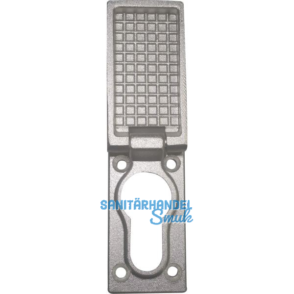 Regenschutzrosette mit Schutzkappe, 27 x 55 x 8 (15)mm, silber eloxiert