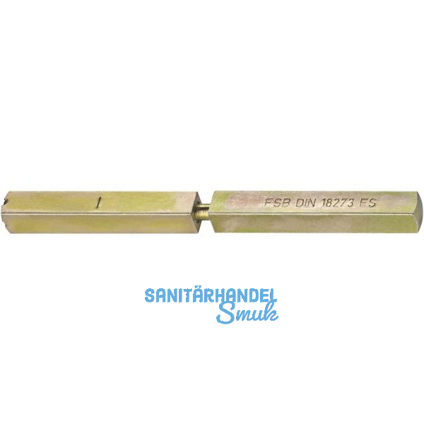 FSB Spezialstift 05 0125 geteilt, LI 41,5 x LA 46,5mm, VK 9 mm, gelb verzinkt