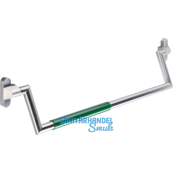 HEWI Panikstange 160XA30 o. Stift f�r BKS, 761-860mm, Edelstahl /Polyamid gr�n