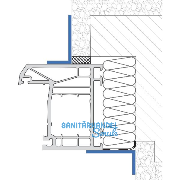 Winkelprofil 60x 20mm PVC f�r Anschlussfuge und Eckverbindung, wei�