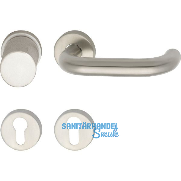 FH-Wechselgarnitur GEOS 1754/D6K FH-auf Rosette PZ, VK 8,5, Edelstahl