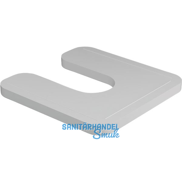 Montageplatte mit Schlitz 70 x 70 x10 mm Kunststoff