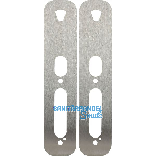 Unterlagsplatten f�r Langschildbeschlag Salto XS4 One, 308x65x1 mm, Edelstahl