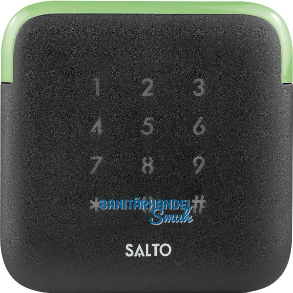 SALTO Wandleser Mifare XS4 2.0, Keypad 95,5 x 95,5 x 22 mm, Kunststoff schwarz