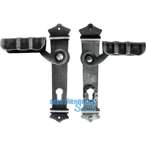 Sicherheits-Dr�ckergarnitur URBAN PZ88, schwarz passiviert lackiert