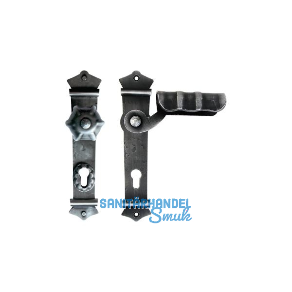 Sicherheits-Wechselgarnitur URBAN PZ88, rechts, schwarz passiviert lackiert