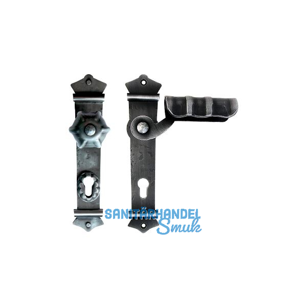 Sicherheits-Wechselgarnitur URBAN PZ92, rechts, schwarz passiviert lackiert