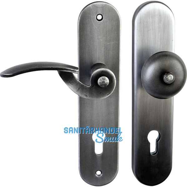 Sicherheits-Wechselgarnitur TOSKANA PZ88, links, verzinkt geschw�rzt