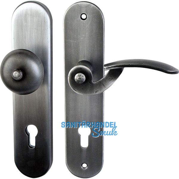 Sicherheits-Wechselgarnitur TOSKANA PZ88, rechts, verzinkt geschw�rzt