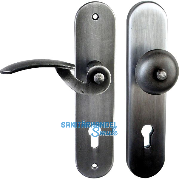 Sicherheits-Wechselgarnitur TOSKANA PZ92, links, verzinkt geschw�rzt