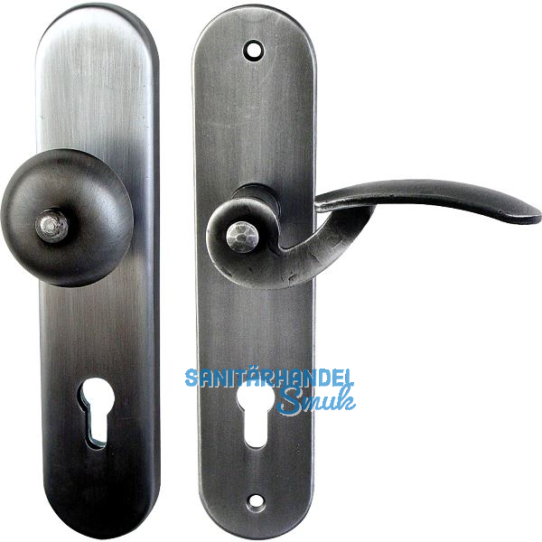 Sicherheits-Wechselgarnitur TOSKANA PZ92, rechts, verzinkt geschw�rzt