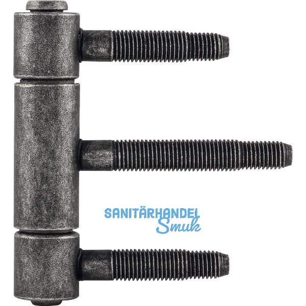 Steckband 3-teilig � 20mm,H�he 92mm,Stahl schwarz