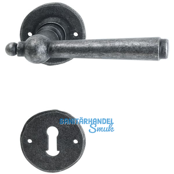 HALC� Dr�ckergarnitur FULP - auf Rosette BB, TS-50, schwarz passiviert