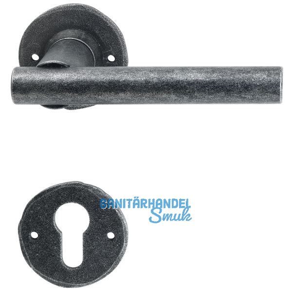 HALC� FH-Dr�ckergarnitur IMST - auf Rosette PZ, TS-50, schwarz passiviert