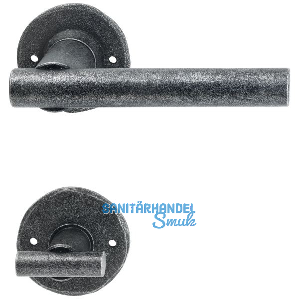 HALC� Dr�ckergarnitur IMST - auf Rosette WC, TS-50, schwarz passiviert