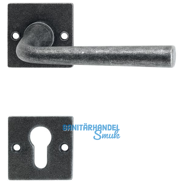 HALC� Dr�ckergarnitur S�LL - auf Rosette PZ, TS-50, schwarz passiviert