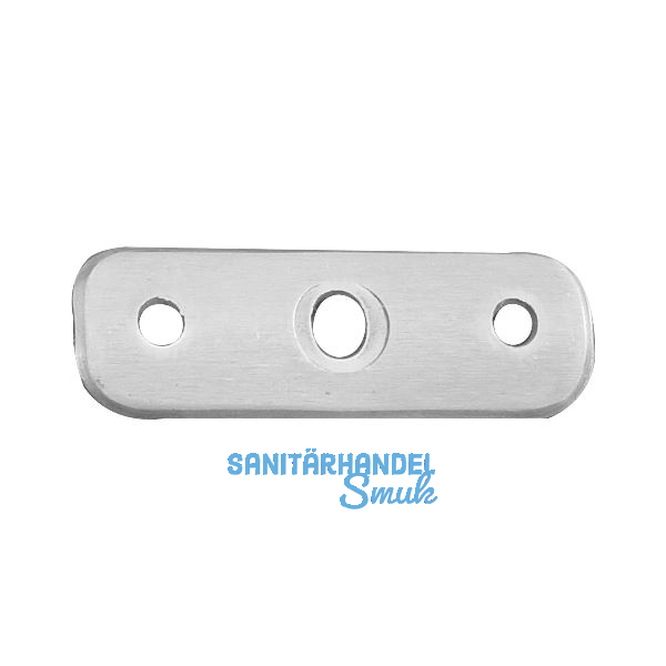 SCH�SSWENDER Handlauftr�ger-Platte 65 x 20 mm, flach, Edelstahl V2A
