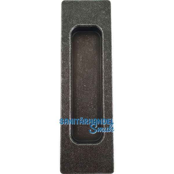 Muschelgriff lang verzinkt schwarz