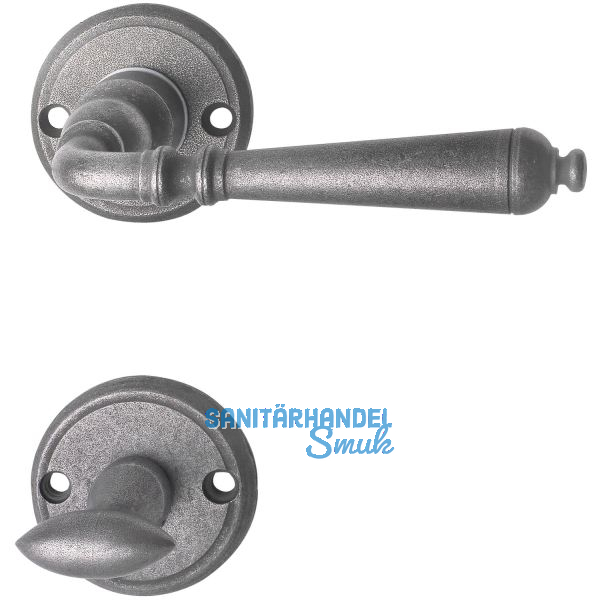 HALC� Dr�ckergarnitur GR�DEN - auf Rosette WC, 38 - 45, thermopatiniert