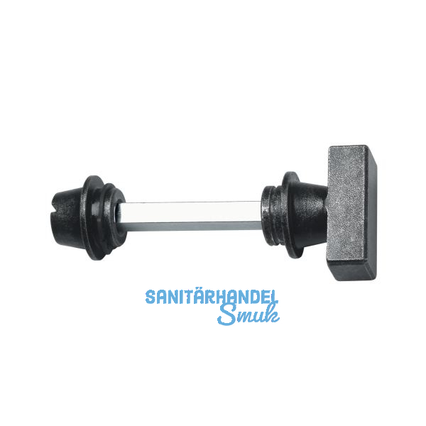 HALC� WC Sperrgarnitur HALL & S�LL - mit Not�ffner, schwarz passiviert