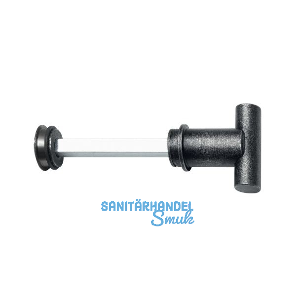 HALC� WC Sperrgarnitur FULP & IMST - mit Not�ffner, schwarz passiviert