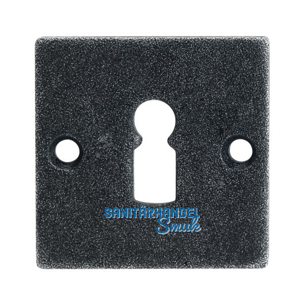 HALC� Schl�sselrosette HALL & S�LL - BB, 52 x 52 mm, verzinkt schwarz passiviert