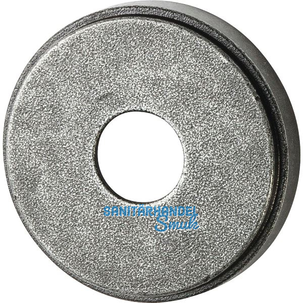 Sicherheits-Dr�ckerrosette rund - au�en, verzinkt schwarz passiviert