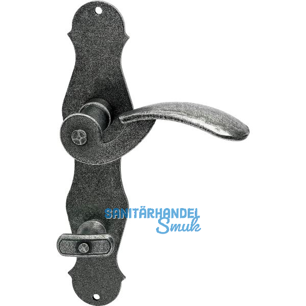 HALC� Dr�ckergarnitur STUBAI - auf Schild WC, schwarz hell passiviert