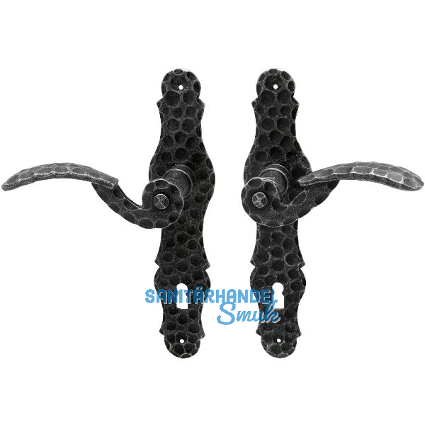 HALC� Dr�ckergarnitur SILL - auf Schild WC 90, 38-45, schwarz lackiert