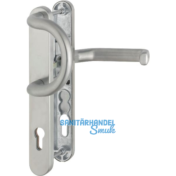 Wechselgarnitur LIVERPOOL - Schmalschild PZ, 77-82, Edelstahl-Effekt