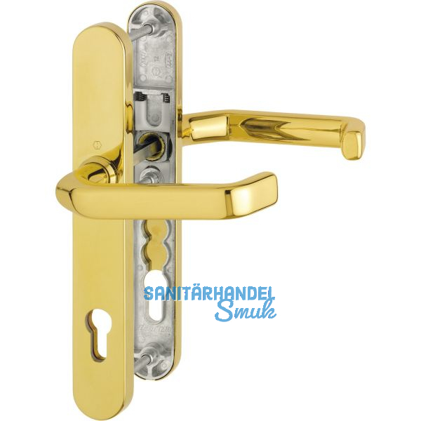 Dr�ckergarnitur LIVERPOOL - Schmalschild PZ, 77-82, Messing PVD