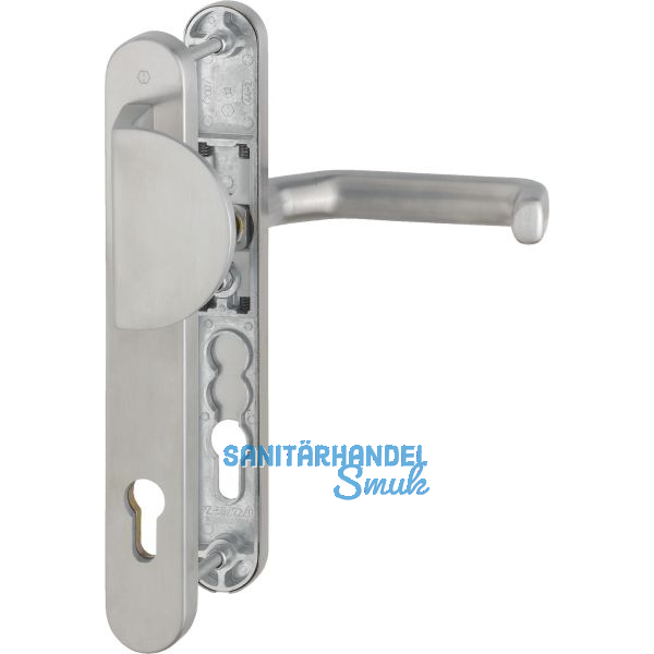 Wechselgarnitur LIVERPOOL - Schmalschild Griffplatte PZ, Edelstahl