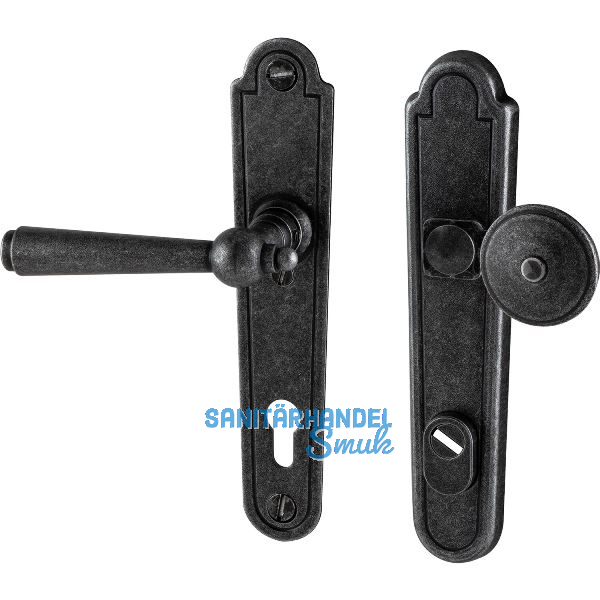 Sicherheits-Wechselgarnitur KALTENBACH PZ72, links, verzinkt schwarz passiviert