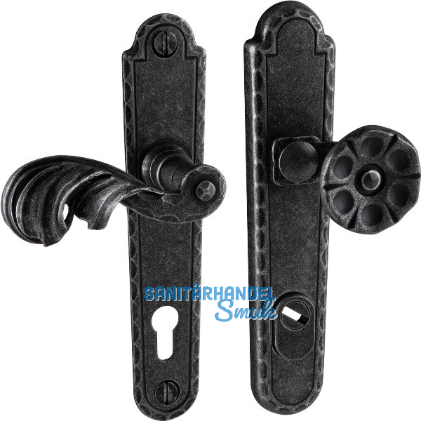 Sicherheits-Wechselgarnitur TUX PZ92, links, verzinkt schwarz passiviert