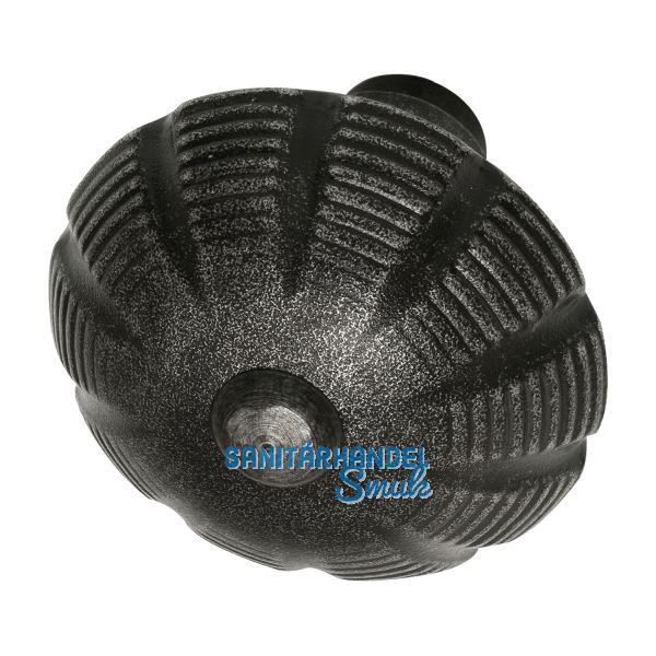 HALC� Knopfdr�ckerlochteil rund drehbar � 56, schwarz passiviert