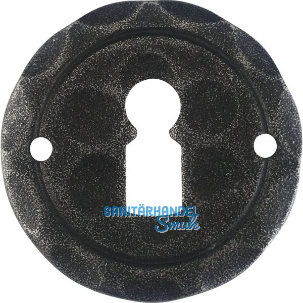 HALC� Schl�sselrosette SILL - BB, � 50 mm, verzinkt schwarz passiviert