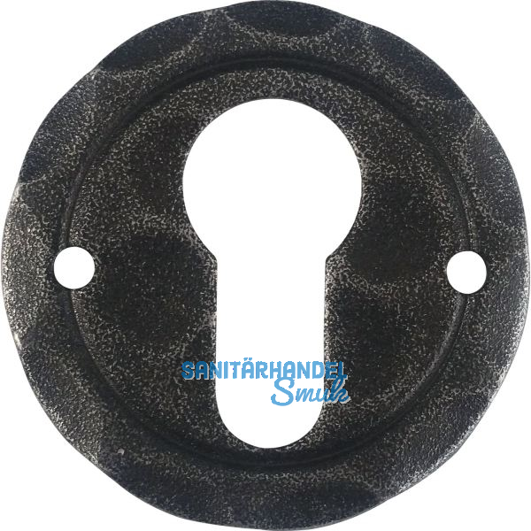 HALC� Zylinderrosette SILL - PZ, � 50 mm, verzinkt schwarz passiviert